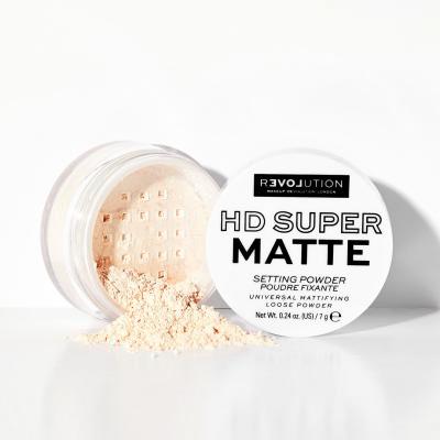 Revolution Relove HD Super Matte Setting Powder Puder dla kobiet 7 g