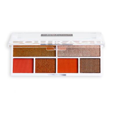 Revolution Relove Colour Play Shadow Palette Cienie do powiek dla kobiet 5,2 g Odcień Courage