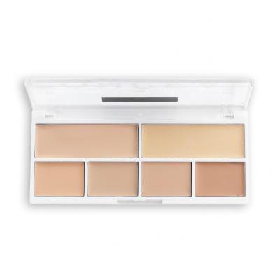 Revolution Relove Conceal Me Concealer &amp; Contour Palette Paletka do konturowania dla kobiet 11,2 g Odcień Fair