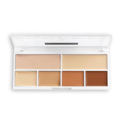 Revolution Relove Conceal Me Concealer &amp; Contour Palette Paletka do konturowania dla kobiet 11,2 g Odcień Light