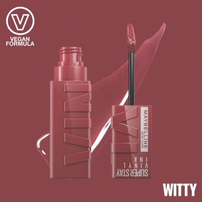 Maybelline Superstay Vinyl Ink Liquid Pomadka dla kobiet 4,2 ml Odcień 40 Witty