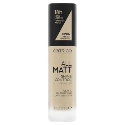 Catrice All Matt Podkład dla kobiet 30 ml Odcień 020 N Neutral Nude Beige