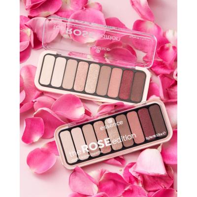 Essence The Rose Edition Cienie do powiek dla kobiet 10 g Odcień 20 Lovely In Rose