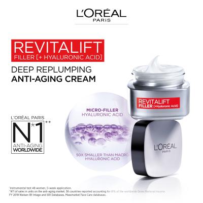 L&#039;Oréal Paris Revitalift Filler HA Krem do twarzy na dzień dla kobiet 50 ml