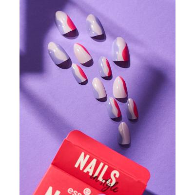 Essence Nails In Style Sztuczne paznokcie dla kobiet Odcień 13 Stay Wavy Zestaw