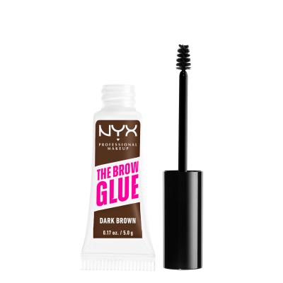 NYX Professional Makeup The Brow Glue Instant Brow Styler Żel i pomada do brwi dla kobiet 5 g Odcień 04 Dark Brown