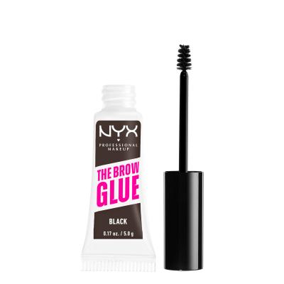 NYX Professional Makeup The Brow Glue Instant Brow Styler Żel i pomada do brwi dla kobiet 5 g Odcień 05 Black