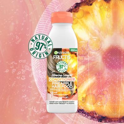 Garnier Fructis Hair Food Pineapple Glowing Lengths Conditioner Odżywka dla kobiet 350 ml