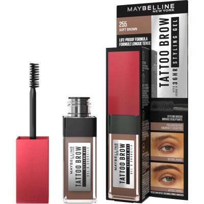 Maybelline Tattoo Brow 36H Styling Gel Żel i pomada do brwi dla kobiet 6 ml Odcień 255 Soft Brown