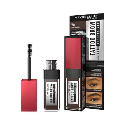 Maybelline Tattoo Brow 36H Styling Gel Żel i pomada do brwi dla kobiet 6 ml Odcień 260 Deep Brown