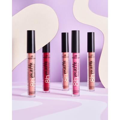 Essence 8h Matte Liquid Lipstick Pomadka dla kobiet 2,5 ml Odcień 04 Rosy Nude