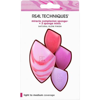 Real Techniques Miracle Complexion Sponge Zestaw Gąbeczka 1 szt. + mini gąbeczka 3 szt.