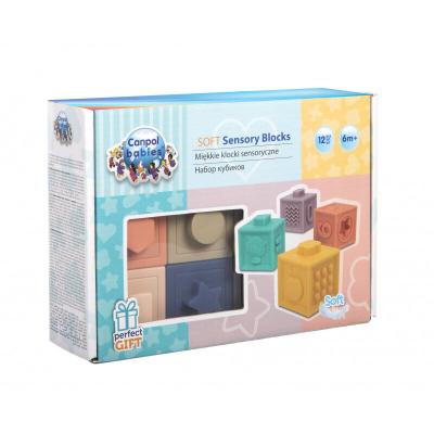 Canpol babies Sensory Soft Blocks Zabawka dla dzieci 12 szt