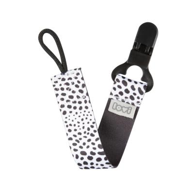 LOVI Salt&amp;Pepper Soother Clip With Ribbon Łańcuszek do smoczka dla dzieci 1 szt