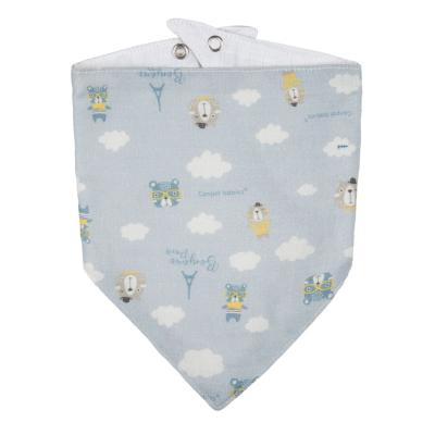 Canpol babies Bonjour Paris Muslin Bib Blue Śliniak dla dzieci 2 szt