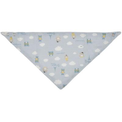 Canpol babies Bonjour Paris Muslin Bib Blue Śliniak dla dzieci 2 szt