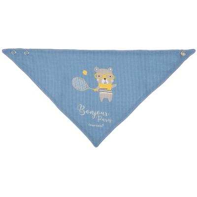 Canpol babies Bonjour Paris Muslin Bib Blue Śliniak dla dzieci 2 szt