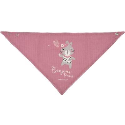 Canpol babies Bonjour Paris Muslin Bib Pink Śliniak dla dzieci 2 szt