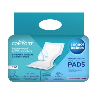 Canpol babies Air Comfort Superabsorbent Postpartum Hygiene Pads Wkładki ciążowe dla kobiet 10 szt