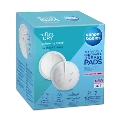 Canpol babies Ultra Dry 3D Shaped Breathable Breast Pads Wkładki do biustonosza dla kobiet Zestaw