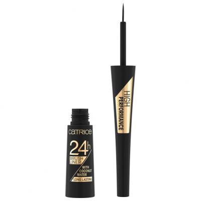 Catrice 24H Brush Liner Longlasting Eyeliner dla kobiet 3 ml Odcień 010 Ultra Black