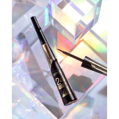 Catrice 24H Brush Liner Longlasting Eyeliner dla kobiet 3 ml Odcień 010 Ultra Black