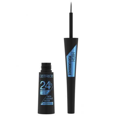 Catrice 24H Brush Liner Waterproof Eyeliner dla kobiet 3 ml Odcień 010 Ultra Black Waterproof