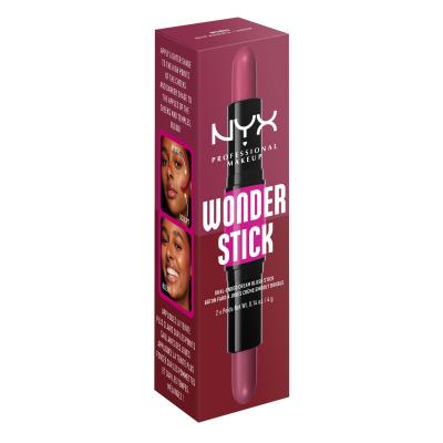 NYX Professional Makeup Wonder Stick Blush Róż dla kobiet 8 g Odcień 04 Deep Magenta And Ginger