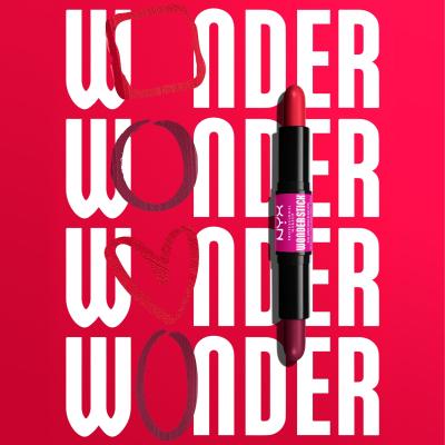 NYX Professional Makeup Wonder Stick Blush Róż dla kobiet 8 g Odcień 05 Bright Amber And Fuchsia