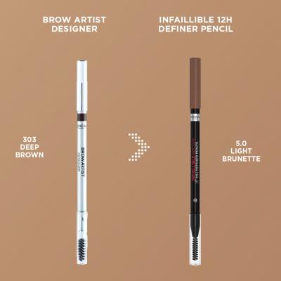 L&#039;Oréal Paris Infaillible Brows 12H Definer Pencil Kredka do brwi dla kobiet 1 g Odcień 3.0 Brunette