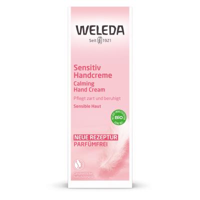 Weleda Sensitive Calming Hand Cream Krem do rąk dla kobiet 50 ml