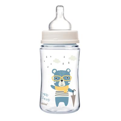 Canpol babies Bonjour Paris Easy Start Anti-Colic Bottle Blue 3m+ Butelki dla niemowląt dla dzieci 240 ml