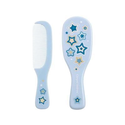 Canpol babies Newborn Baby Baby Brush With Comb Stars Grzebień dla dzieci Zestaw