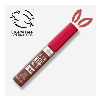 Rimmel London Lasting Mega Matte Liquid Lip Colour Pomadka dla kobiet 7,4 ml Odcień Lovebite