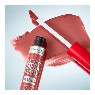 Rimmel London Lasting Mega Matte Liquid Lip Colour Pomadka dla kobiet 7,4 ml Odcień Pink Blink