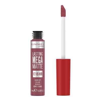 Rimmel London Lasting Mega Matte Liquid Lip Colour Pomadka dla kobiet 7,4 ml Odcień Ravishing Rose