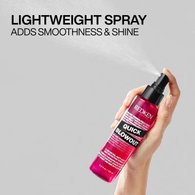 Redken Quick Blowout Lightweight Blow Dry Primer Spray Stylizacja włosów na gorąco dla kobiet 125 ml