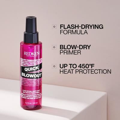 Redken Quick Blowout Lightweight Blow Dry Primer Spray Stylizacja włosów na gorąco dla kobiet 125 ml