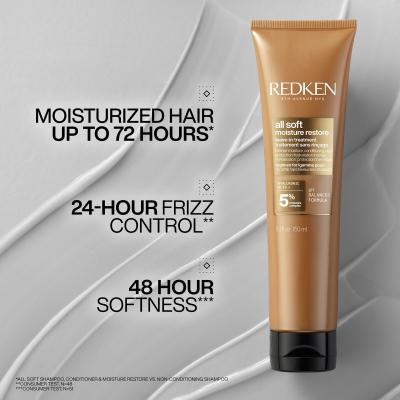 Redken All Soft Moisture Restore Leave-In Treatment Pielęgnacja bez spłukiwania dla kobiet 150 ml