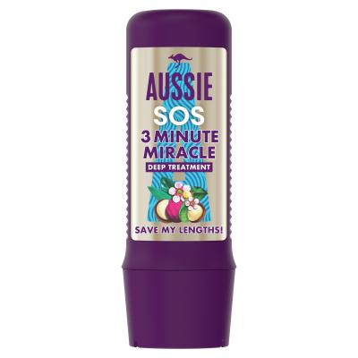 Aussie SOS Save My Lengths 3 Minute Miracle Deep Treatment Maska do włosów dla kobiet 225 ml