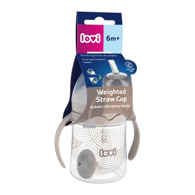 LOVI Harmony First Cup With Weighted Straw 6m+ Kubek dla dzieci 150 ml