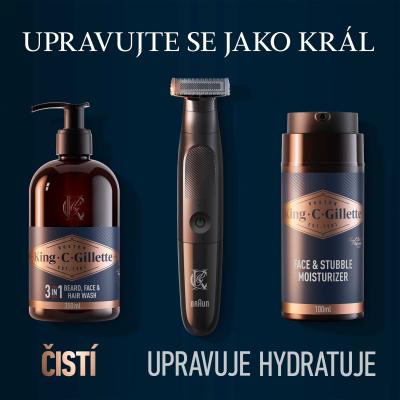 Gillette King C. Beard &amp; Face Wash Szampon do zarostu dla mężczyzn 350 ml