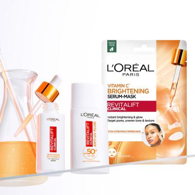 L&#039;Oréal Paris Revitalift Clinical Vitamin C Brightening Serum-Mask Maseczka do twarzy 26 g