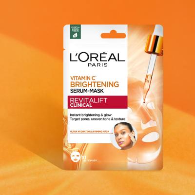 L&#039;Oréal Paris Revitalift Clinical Vitamin C Brightening Serum-Mask Maseczka do twarzy 26 g