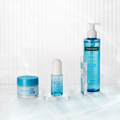 Neutrogena Hydro Boost Gift Set Zestaw nawilżający żel do twarzy Hydro Boost Water Gel 50 ml + serum do twarzy Hydro Boost Hyaluronic Acid Concentrated Serum 15 ml + żel oczyszczający Hydro Boost Water Gel Cleanser 200 ml