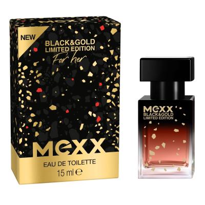 Mexx Black &amp; Gold Limited Edition Woda toaletowa dla kobiet 15 ml