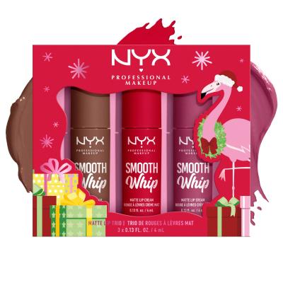 NYX Professional Makeup Fa La La L.A. Land Smooth Whip Matte Lip Cream Trio Zestaw pomadka Smooth Whip Matte Lip Cream 3 x 4 ml