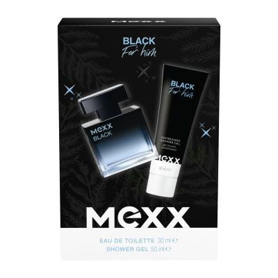 Mexx Black Man Zestaw Edt 30ml + 50ml Żel pod prysznic