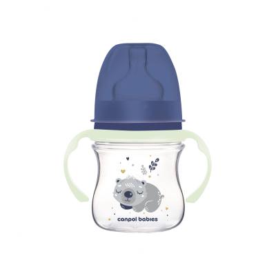 Canpol babies Sleepy Koala Easy Start Anti-Colic Bottle Blue 0m+ Butelki dla niemowląt dla dzieci 120 ml