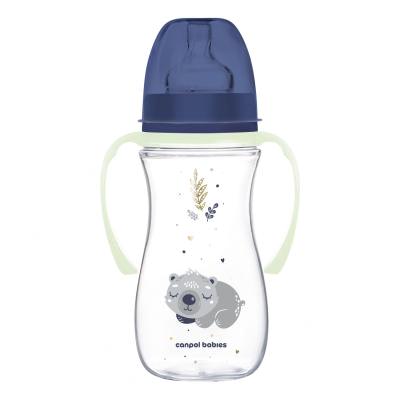 Canpol babies Sleepy Koala Easy Start Anti-Colic Bottle Blue 12m+ Butelki dla niemowląt dla dzieci 300 ml